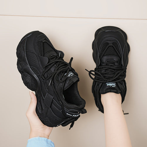 Damen Sportliche Sneaker mit atmungsaktiver Mesh-Oberfläche und dämpfender Laufsohle EB