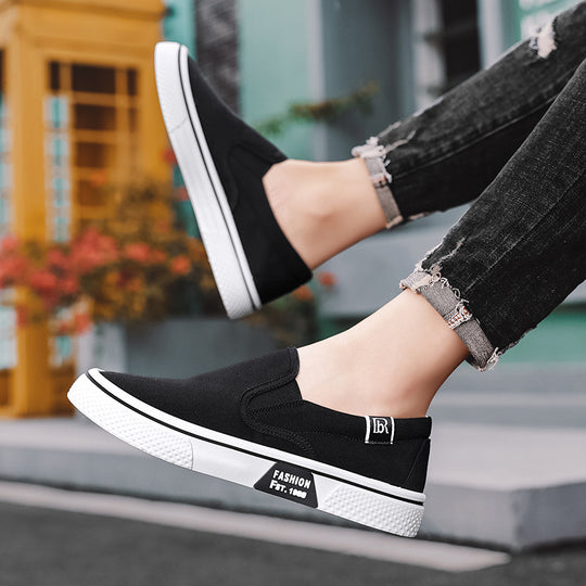 Damen bequeme Slip-On Sneakers aus atmungsaktivem Material EB