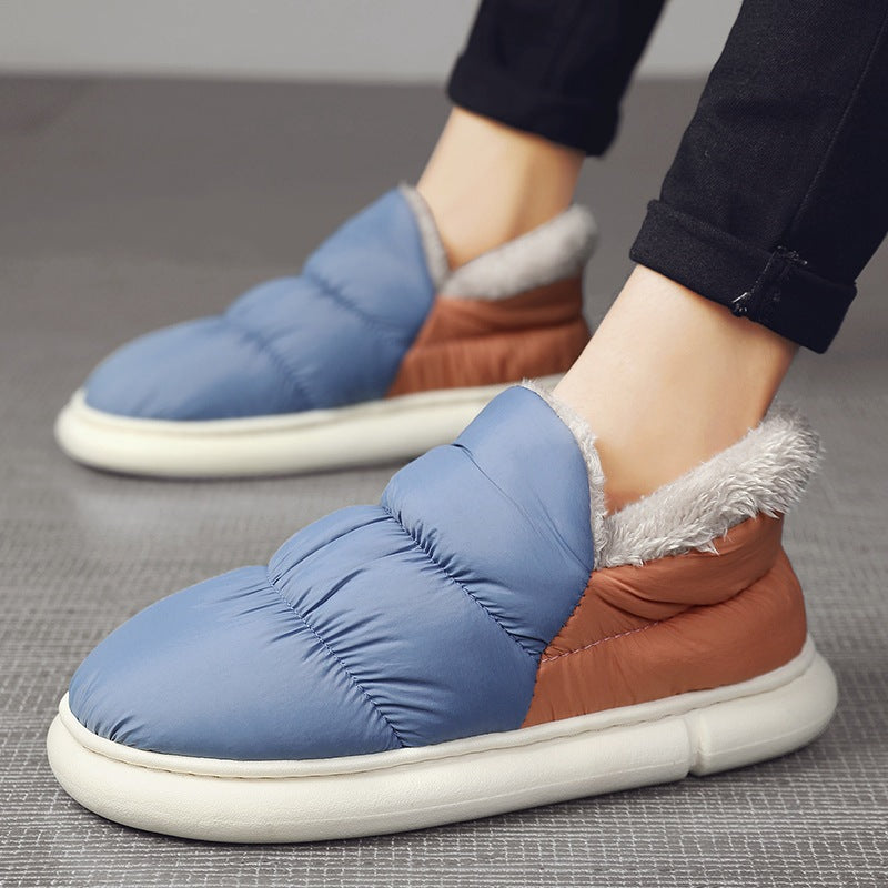 Damen Warmgefütterte Slipper mit rutschfester Sohle EB