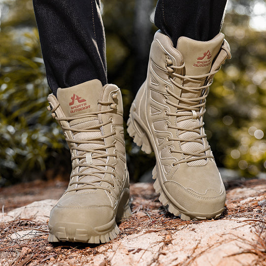 Damen Robuste Outdoor-Wanderstiefel mit rutschfester Sohle und isolierendem Innenfutter EB