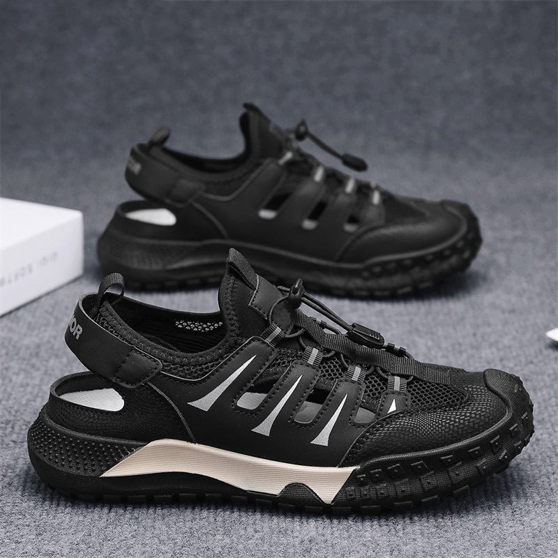 Herren Outdoor-Sandalen mit atmungsaktiven Mesh-Einsätzen und rutschfester Sohle EB