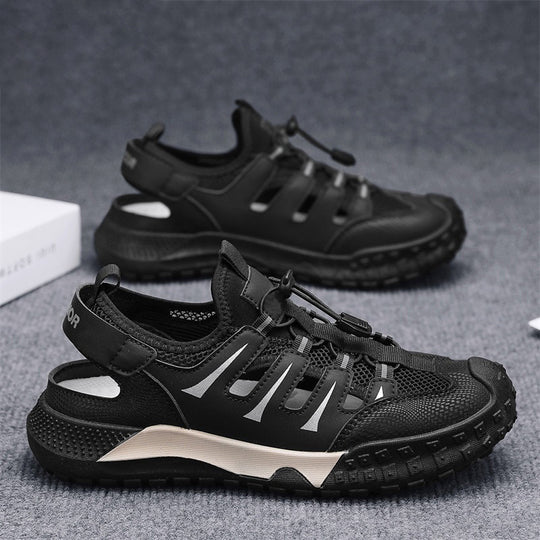 Herren Outdoor-Sandalen mit atmungsaktiven Mesh-Einsätzen und rutschfester Sohle EB