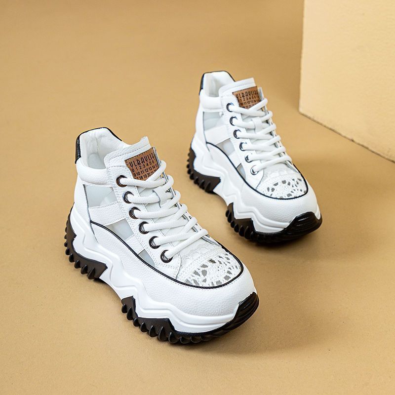 Damen Sportliche High-Top Sneakers mit rutschfester Profilsohle und atmungsaktivem Obermaterial EB