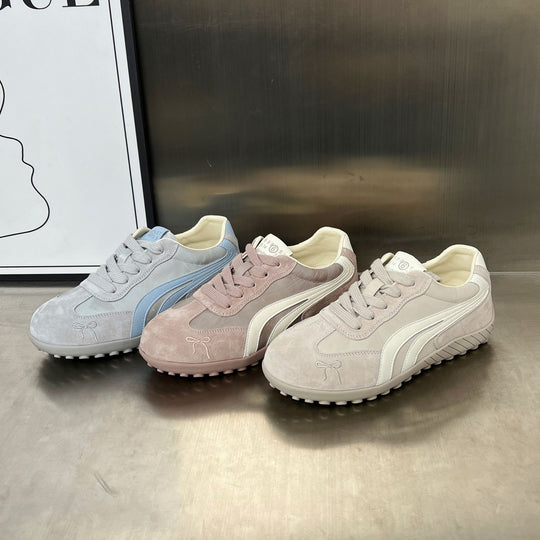 Damen Sportliche Sneaker mit rutschfester Sohle und atmungsaktiver Obermaterialkombination EB