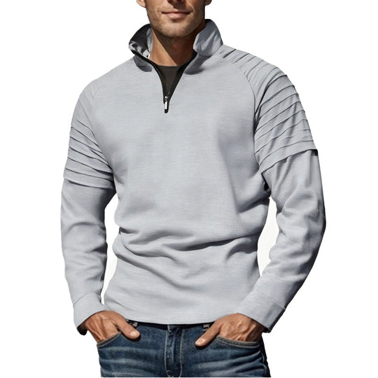 Herren Funktionspullover mit halbem Reißverschluss und modernem Design EB