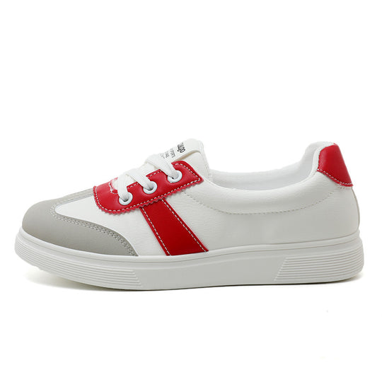 Damen Freizeit Sneakers mit modischem Farb- und Materialmix EB