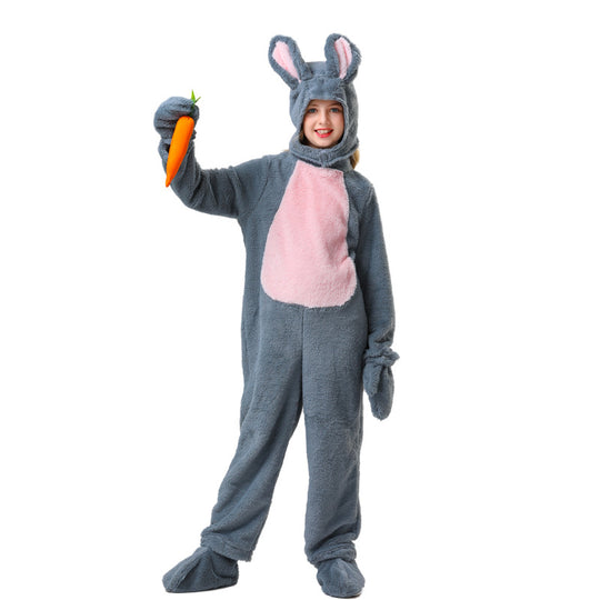 Mädchen Plüsch Hase Kostüm EB