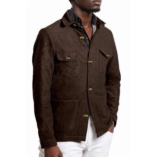 Herren modische Outdoor Jacke mit praktischen Taschen EB