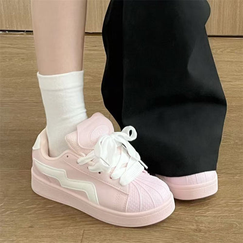 Damen Modische Sneaker mit atmungsaktivem Obermaterial und bequemer Dämpfung EB