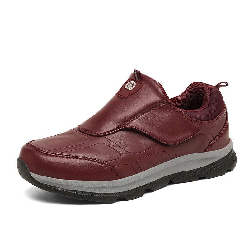 Damen Komfortable Slip-On Freizeitschuhe mit verstellbarem Klettverschluss EB
