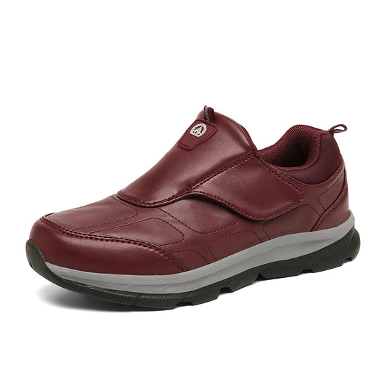 Damen Komfortable Slip-On Freizeitschuhe mit verstellbarem Klettverschluss EB