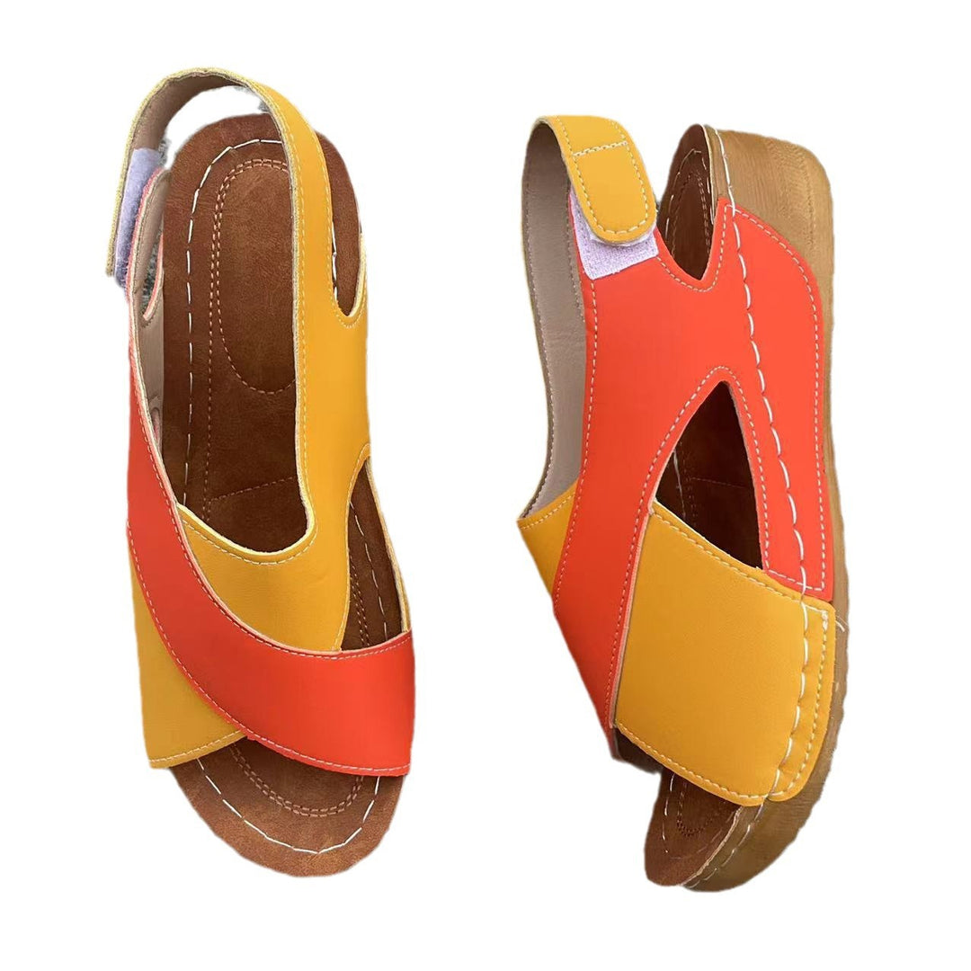 Damen bequeme Zehentrenner-Sandalen mit ergonomischem Fußbett und verstellbarem Riemen EB