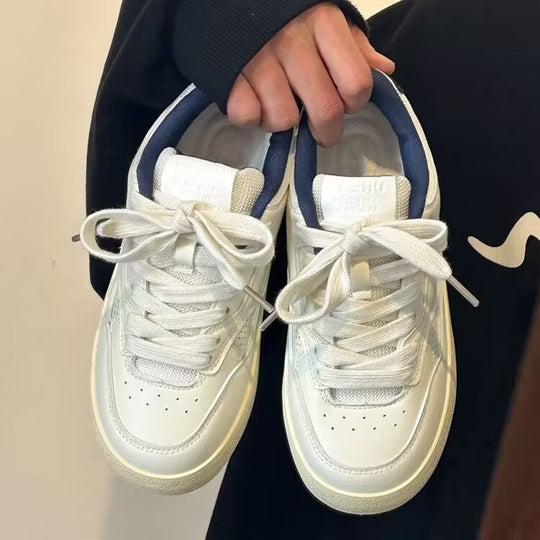 Damen Modische Sport Sneakers mit dicker Sohle und atmungsaktiven Elementen EB