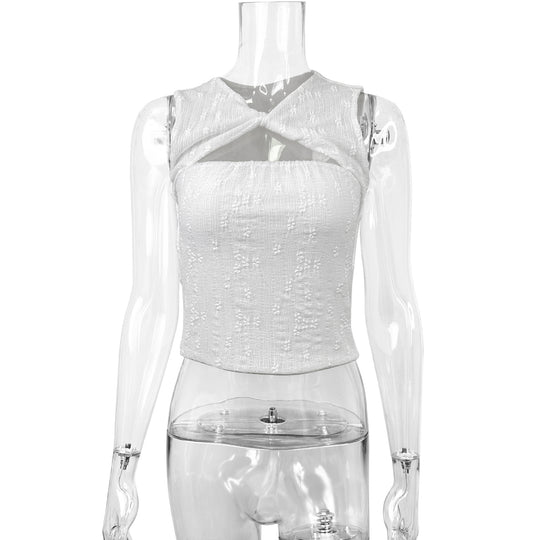 Damen Elegantes und innovatives Crop-Top EB