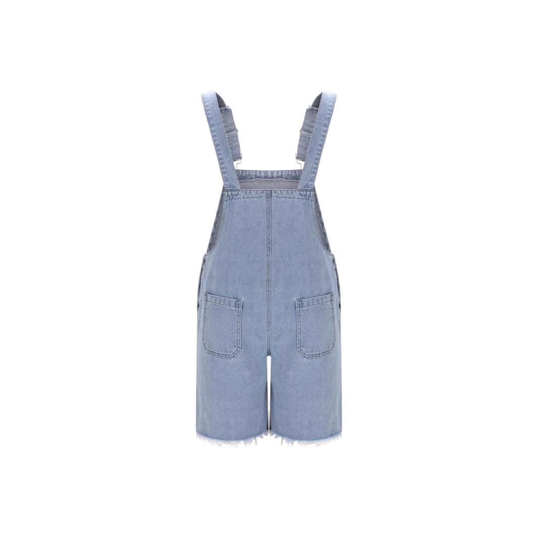 Herren Lässige Jeans-Latzhose EB