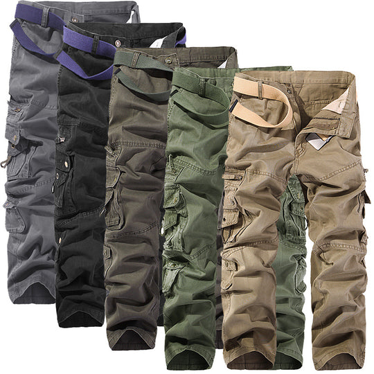 Herren Cargo-Hose mit mehreren praktischen Taschen und verstellbarem Gurt EB