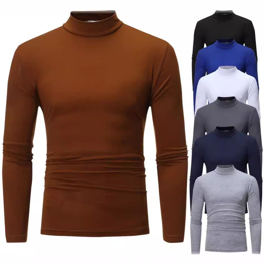 Herren Rollkragenpullover aus weichem Jersey EB