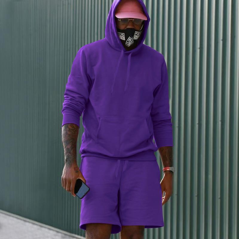 EB Herren Hoodie-Shorts-Set mit Kängurutasche