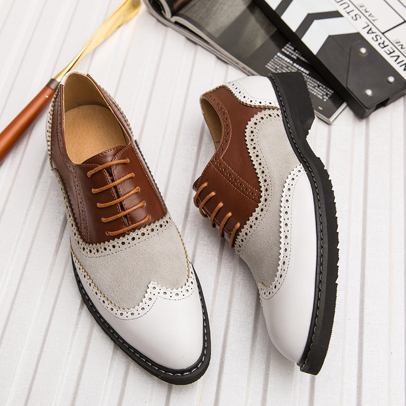Damen Elegante und stilvolle Schnürschuhe mit klassischem Broguemuster EB