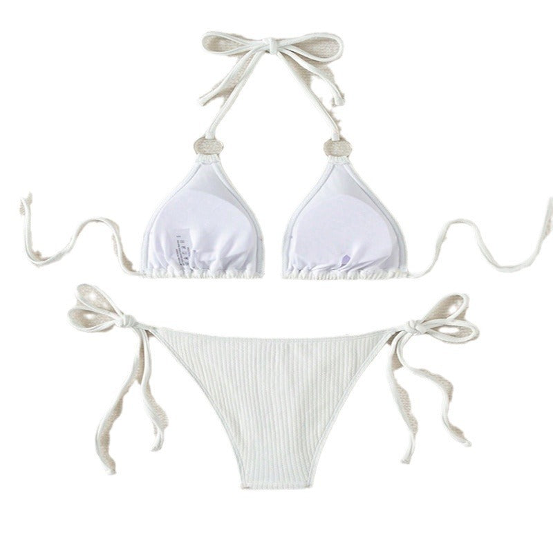 Damen Triangel-Bikini mit Ringverzierung EB