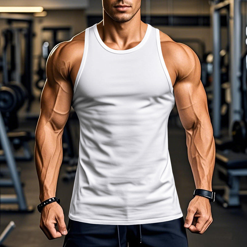 Herren atmungsaktives Fitness Tanktop mit Racerback-Schnitt EB