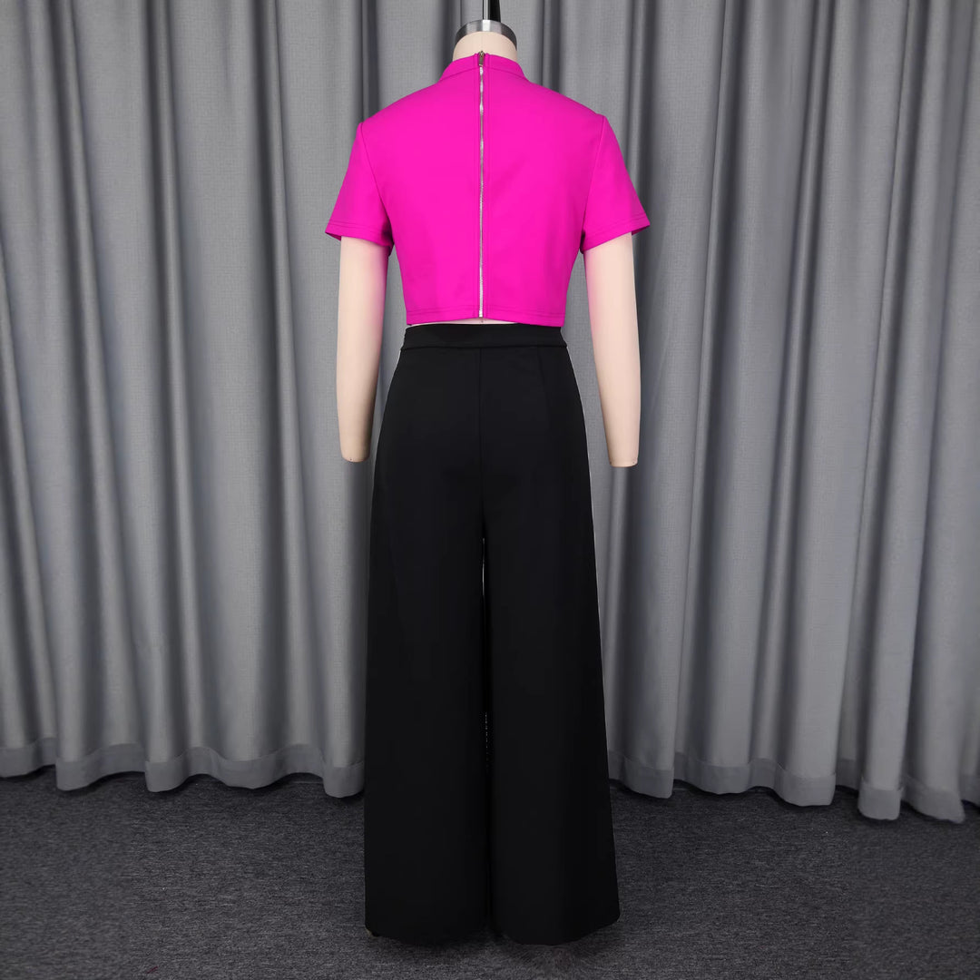 Damen Modische kurzärmlige Bluse mit dekorativem Schleifen-Detail EB
