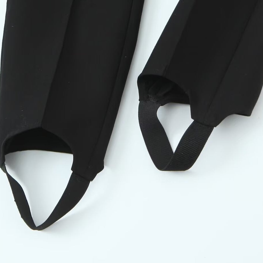 Damen elegante Hochwasser-Hose mit praktischen Schlitzdetails und hochwertiger Verarbeitung EB