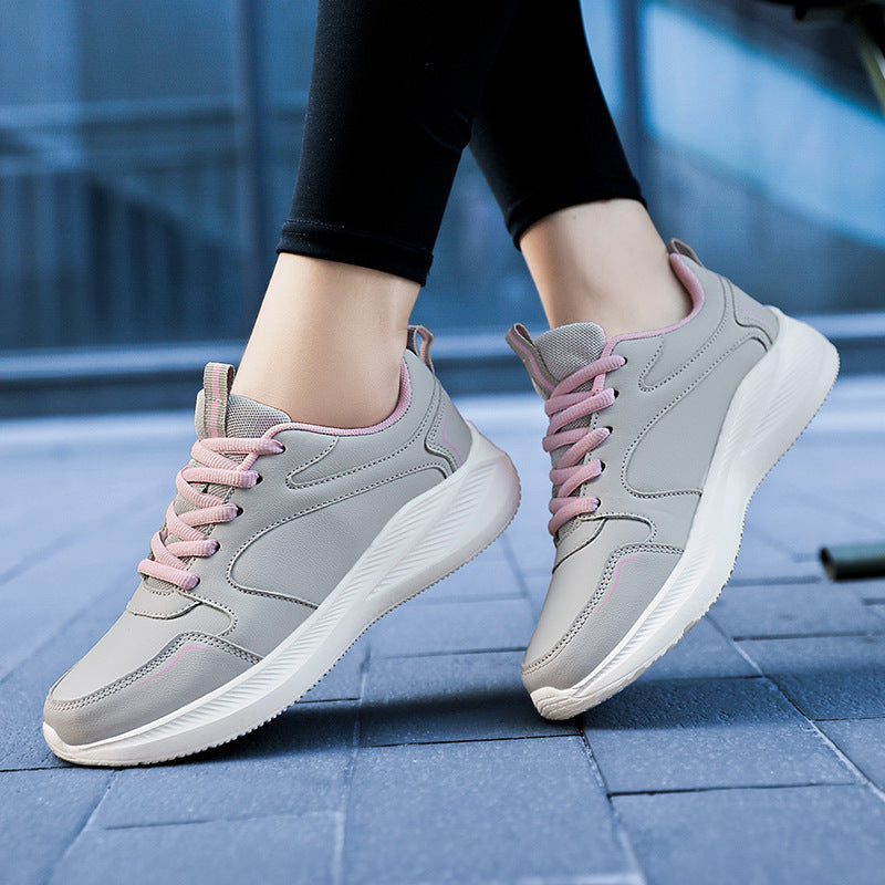 Unisex nan minimalistischer Kunstleder-Sneaker mit ergonomischer EVA-Zwischensohle und Zuglasche EB
