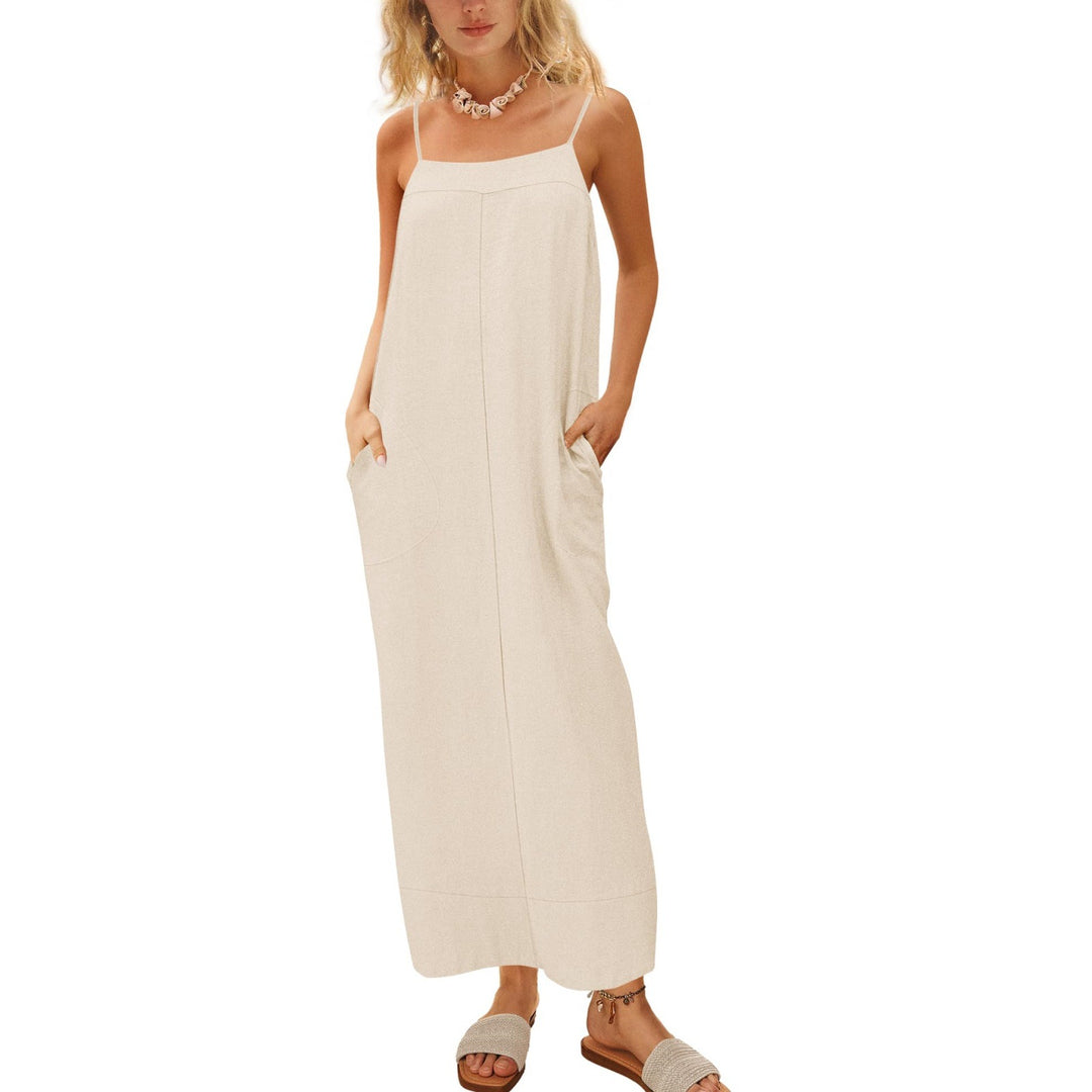 Damen Sommerkleid mit seitlichen Taschen EB