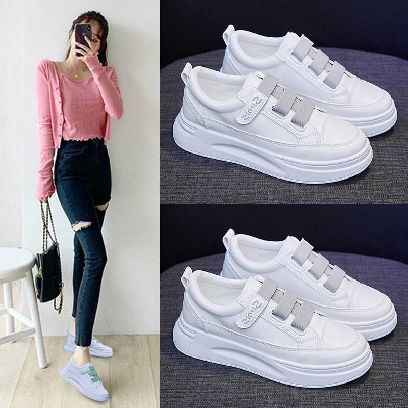 Damen Atmungsaktive Sneakers mit elastischen Riemen und dämpfender Sohle EB