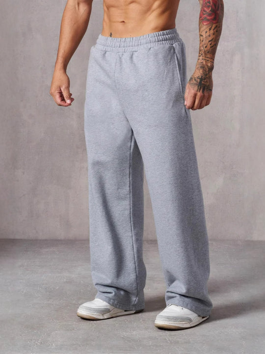 Herren Baggy Jogginghose mit elastischem Bund und seitlichen Taschen EB