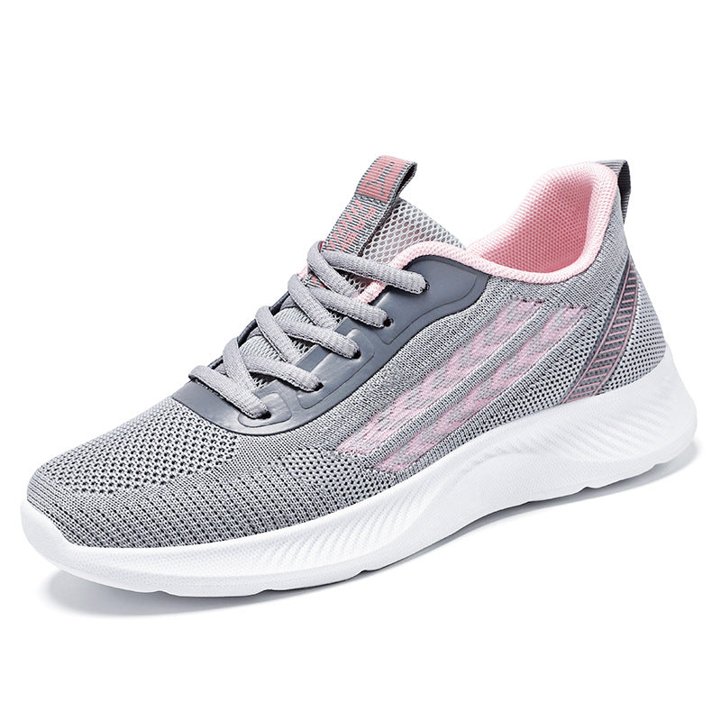 Damen Atmungsaktive Sport Sneakers mit flexiblem Strickdesign EB