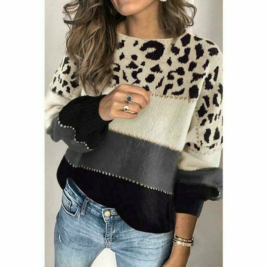 EB | Pullover mit Leoparden Print