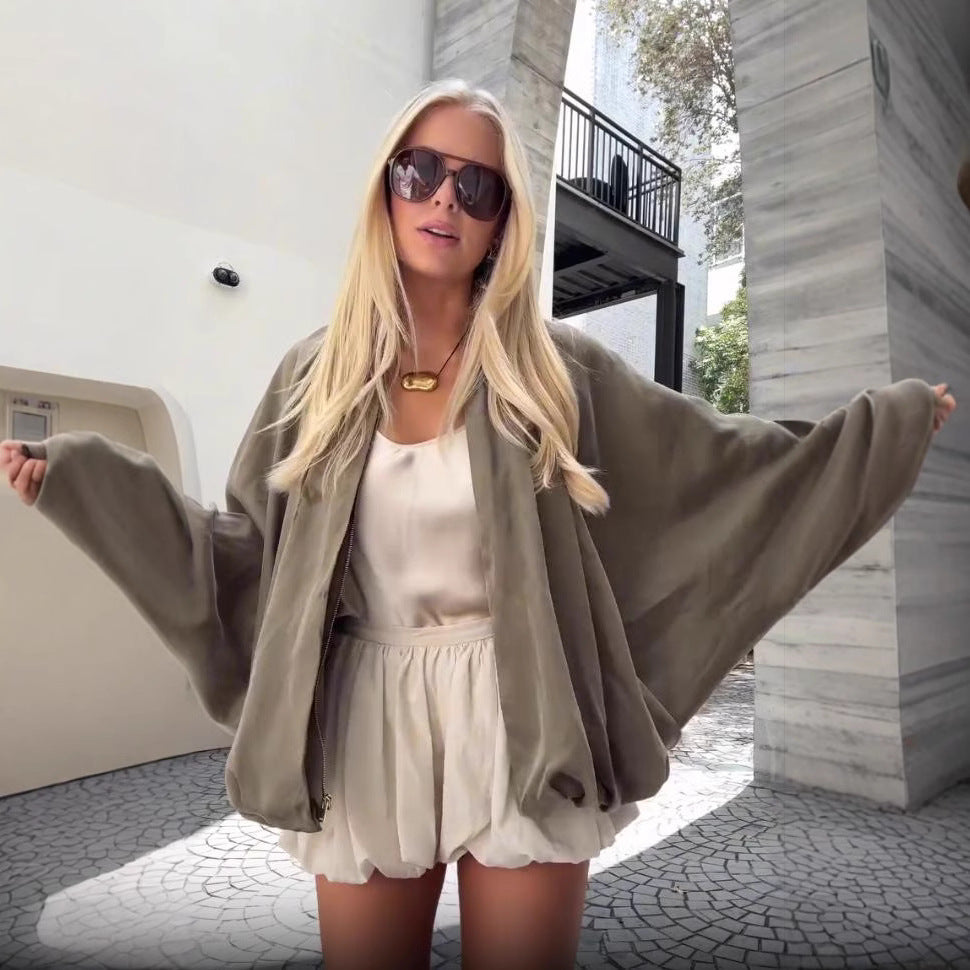 Damen lässiger Oversized Pullover EB