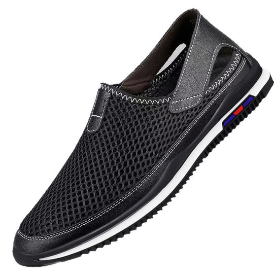 Damen Atmungsaktive Slip-On Sneakers mit elastischen Einsätzen EB