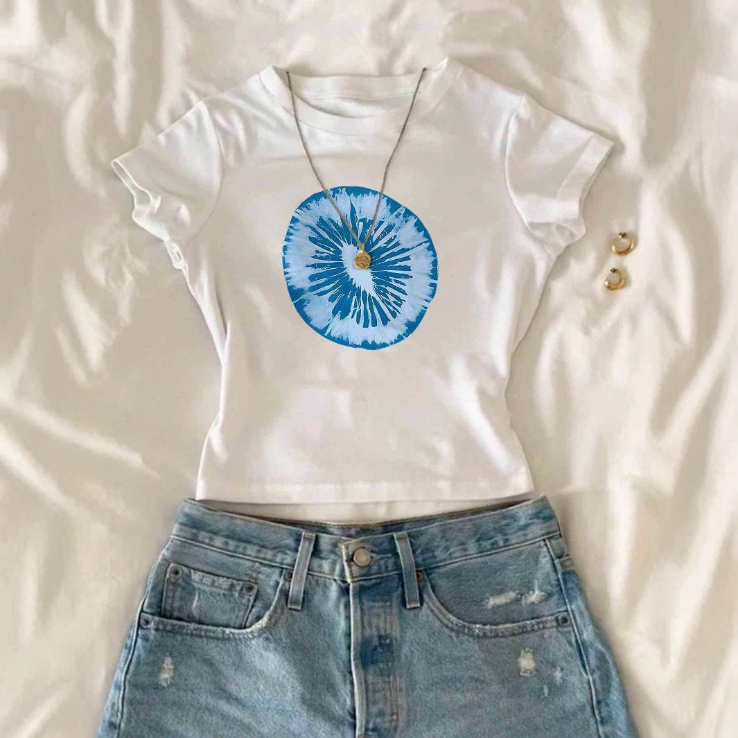 Damen T-Shirt mit kreativem grafischen Design und urbanem Statement EB