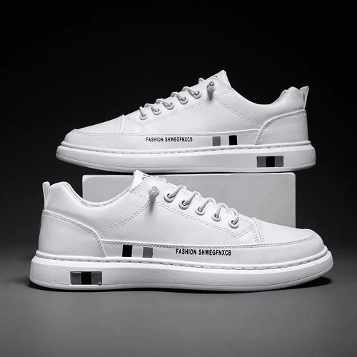 Herren Sneakers von hochwertigem Leder mit modischen Akzenten EB
