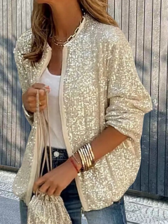 Damen Paillettenjacke im modernen Schnitt EB