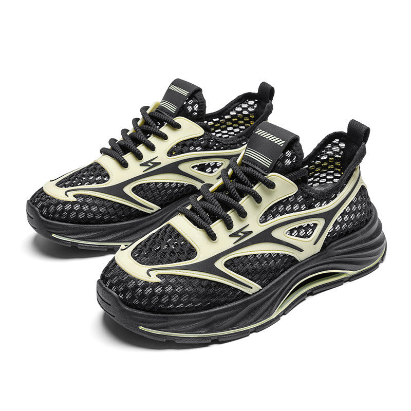 Damen leichte Sport Sneakers mit atmungsaktivem Mesh-Obermaterial und dämpfender Sohle EB