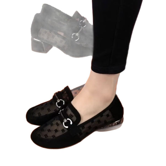 Damen Ballerinas mit elegantem Transparenz-Design und modischen Akzenten EB