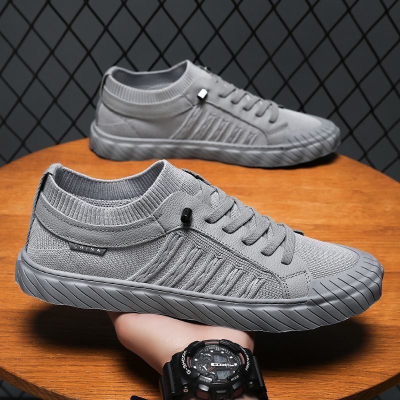 Damen Sportliche Sneakers mit atmungsaktiver Strick-Oberfläche EB