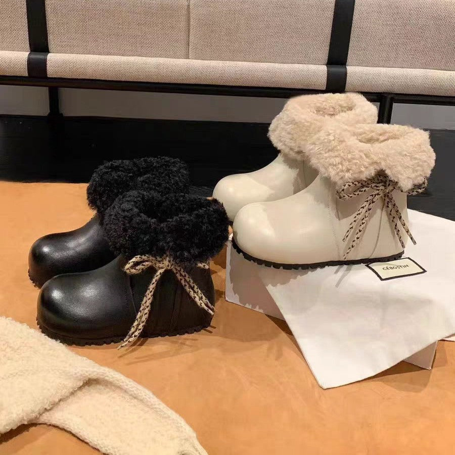 Damen Trendige Winterboots mit kuscheligem Innenfutter und stylischer Schnürung EB