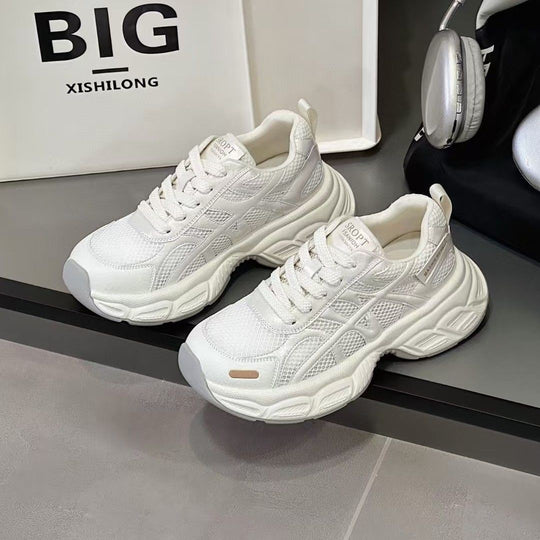 Damen Sportliche Casual Sneakers mit atmungsaktivem Obermaterial und dämpfender Sohle EB