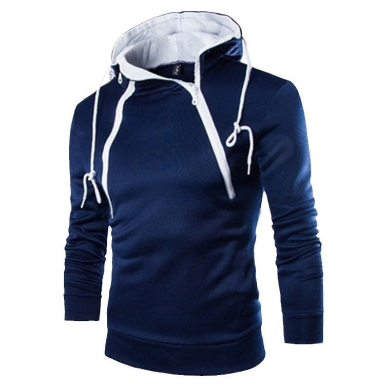 Herren moderne Kapuzenpullover mit praktischem Reißverschluss EB
