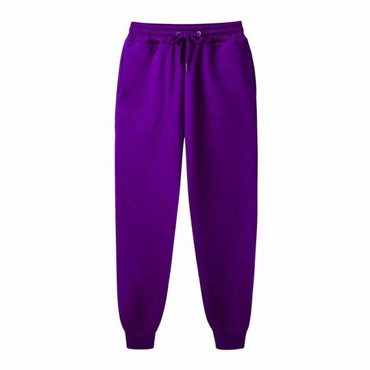 Damen Bequeme Sporthose mit elastischem Bund und Seitentaschen EB