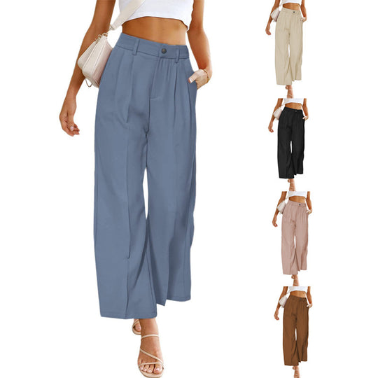 Damen Weite Hochspringhose mit elegantem Faltenwurf EB