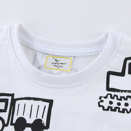 Jungen T-Shirt mit lustigem Baustellenmotiv EB