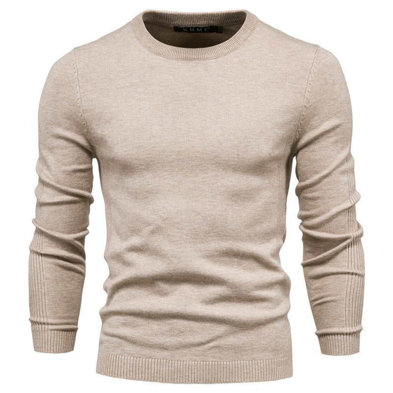Herren Rundhals Pullover aus hochwertiger Baumwolle EB