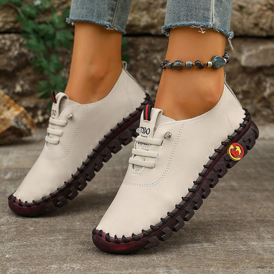 Damen Bequeme Ledersneaker mit innovativem Sohlenprofil EB