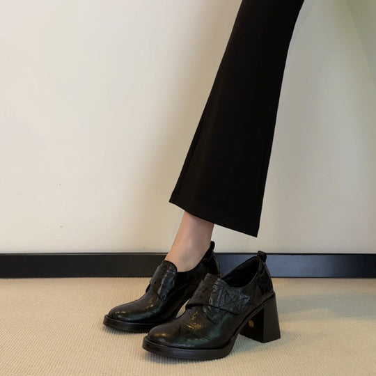 Damen elegante Stiefeletten mit modischem Riemendesign und bequemem Blockabsatz EB
